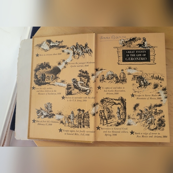 VTG THE STORY OF GERONIMO BY JIM KJELGAARD SIGNATURE BOOK HARDBACK With DJ 1958 - Picture 3 of 14